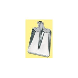 Kerbl 2970 Aluminium schep, maat 7 (breedte 32 cm, tuinschop/stalschep, van aluminium, met verzinkte stooprand, sneeuwschuiver, zonder steel)
