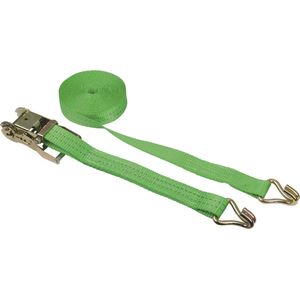 Kerbl Spanband met ratel en spitse haak, 2-delig, 6 m