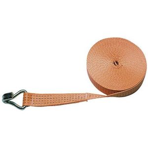 Kerbl 37145 Band voor sjorriem 37140 50 mm, trekkracht 4000 kg, puntige haak, oranje