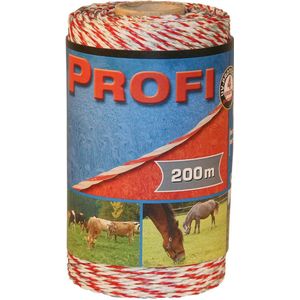 Kerbl - Schrikdraad Profi - PE - Wit-Rood - 200 m