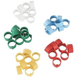 Kerbl - ing Ring zur Identifizierung von HЩhnern, Truthhne und Phasanen, unterschiedlichen Farben, 12 mm, Behlter 100 Einheiten
