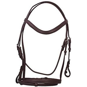Covalliero Kerbl standaard lederen hoofdstel voor Shetty bruin 321714