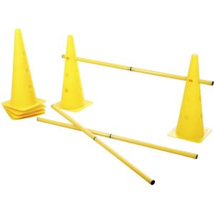 Kerbl Pet 81994 Agility hindernissen voor pylonen, geel, 3 stuks
