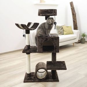 Kerbl-Kattenmeubel-Safari-Big-122-cm-donkerbruin