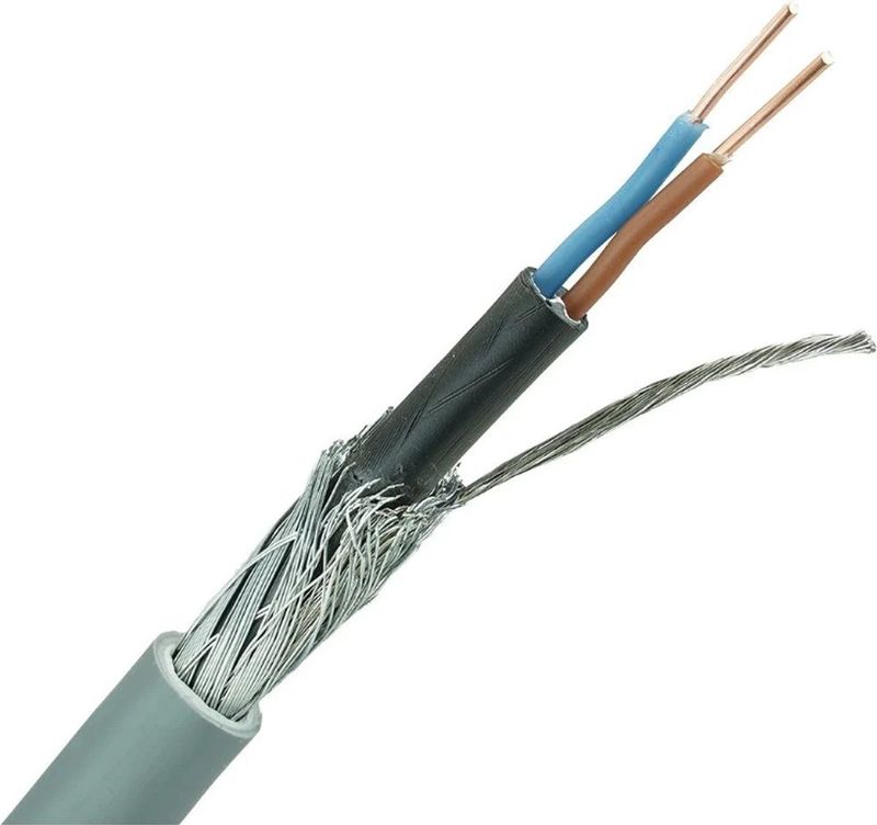 YMvK - Grondkabel - Grijs - 2x2.5mm - 50 Meter