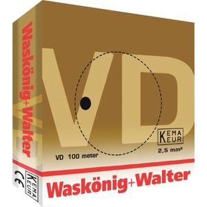 Waskonig VD H07 V-U 2,5mm bruin 100m