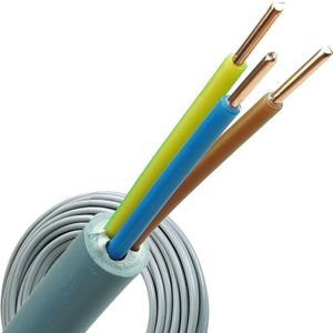 Waskonig - Buitenkabel - 25m - YMvK 3x2,5 mm² - Professionele Keuze voor Duurzame Installaties