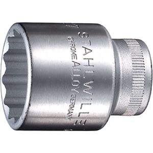 Stahlwille - 03010022 - Dopsleutelbit - 12-kant - Chroom-legering-staal - 1/2 inch