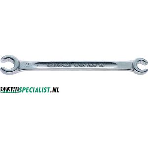 Stahlwille Dubbele ringsleutel | 19 x 22 mm 230 mm | met dubbel 6-kant | 1 stuk - 41081922 41081922