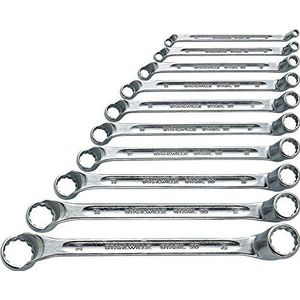 STAHLWILLE STABIL nr. 20/10 l dubbele ringsleutelset 10-delig (6-32 mm) l diepgekoppeld l extreem belastbaar l schroefvriendelijk l Made in Germany