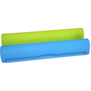 Quasziwa Magnetische en zelfklevende vershoudfoliedispenser met snijder - Geen boren nodig, foliesnijder voor vershoudfolie & aluminiumfolie, foliedispenser voor lade - Keukenorganizer incl. 50m rol