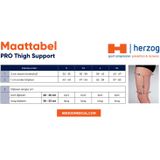 Herzog Pro Thigh Support Zwart