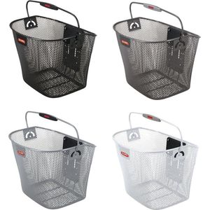 KLICKfix Uni Mand - Fietsmand voor Stuur - Grijs - 16 l - Hoog Design met Handvat