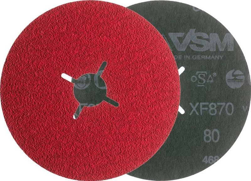Fiberschleifscheibe Keramik 125mm K80 VSM