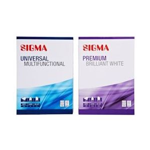 SIGMA DIN A4 kopieerpapier Bonus Pack 80 g/m² - 1 x 500 vellen Premium Brilliant White + 1 x 500 vellen Universal Multifunctional - wit Papier 583142