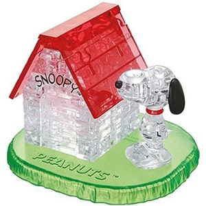 Crystal Puzzel | 3D Snoopy/Peanuts House | Transparant Design | 50 delen | Bouwpakket voor kinderen en volwassenen HCM Kinzel