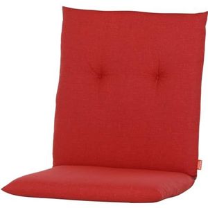 Siena Garden Mirach stoelkussen 100 cm dessin effen rood, 100% katoen