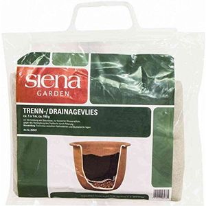 Siena Garden Scheidingsvlies, tuinvlies, onkruiddoek, wit, 1x1m, 252527