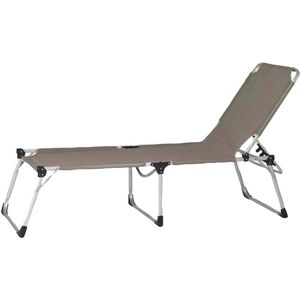 Siena Garden Ligbed met drie poten Alu-XXL 206x69,5x95 cm Aluminium/Zilver