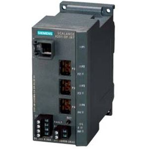 Siemens - Scalance X201-3PIRT - Managed IE IRT Switch - Geen Kleur - 1x 10/100 MBit/S, 3x 100 MBit/S POF SC-poorten