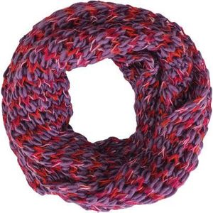 Loop Sjaal RITA - Paars / Rood - Dames - Polyester / Acryl