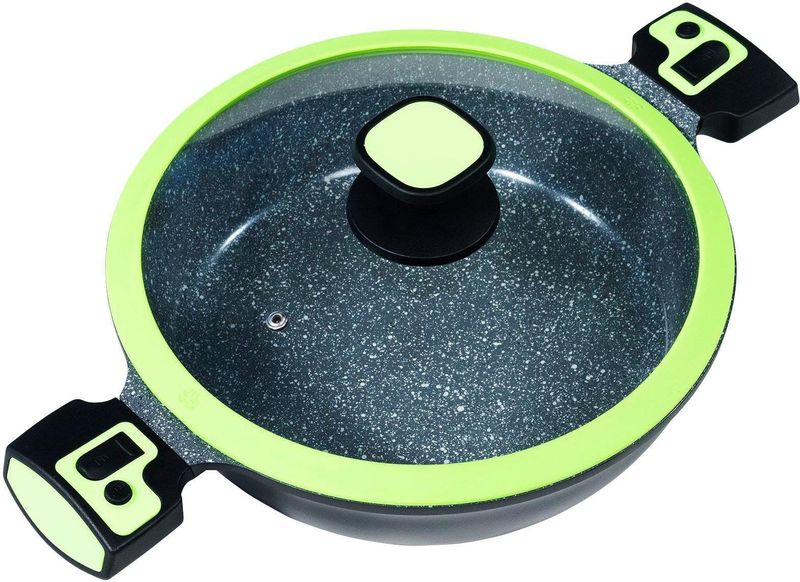 KING Servierpfanne "Click-Grip", Aluminiumguss, (1 tlg.), Ø 28 cm, abnehmbare Griffe, Induktion