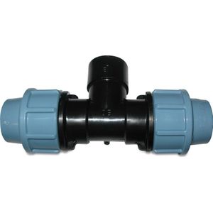 Unidelta Knie 90° PP 32 mm x 1/2"" knel x buitendraad 16bar zwart/blauw DVGW/KIWA/WRAS