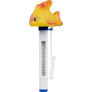 Mega Pool thermometer met goudvis Oranje - 20 x 5 x 20 cm