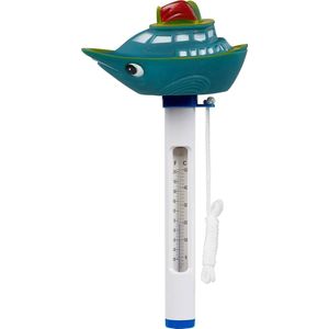 Mega Pool Thermometer met boot Groen - 20 x 5 x 20 cm