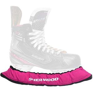 Sherwood Unisex SHER WOOD Junior Pro ijshockey, elastische schaatskousen voor kinderen, ijshockey-schaatsen 2, roze, eenheidsmaat EU