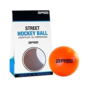 Base Street Hockey Ball - Liquid Filled I No-Bounce-technologie I Voor alle temperaturen I Inline en Street Hockey I Oranje