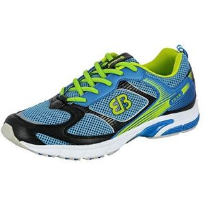 Brütting Runaway Uniseks Fitness-schoenen, Blauw/zwart/limoen, 37 EU