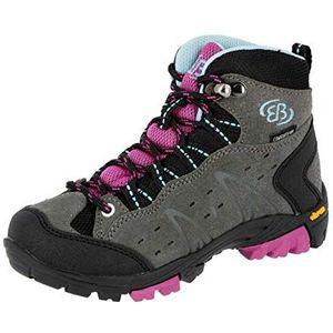 Brütting Mount Bona High Kids wandelschoenen, hoge uniseks, Grijs Lila Blauw