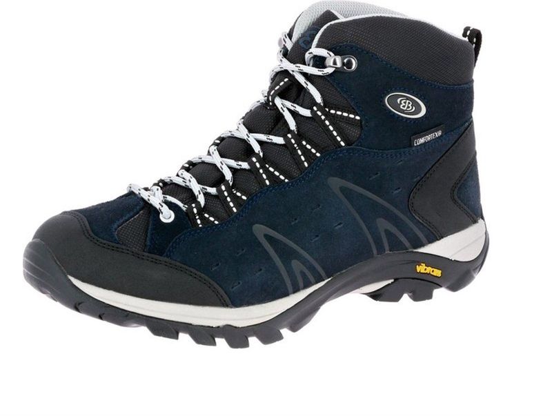 Brütting - Mount Bona High - Wandelschoenen - Marine Blauw - Suède Leder