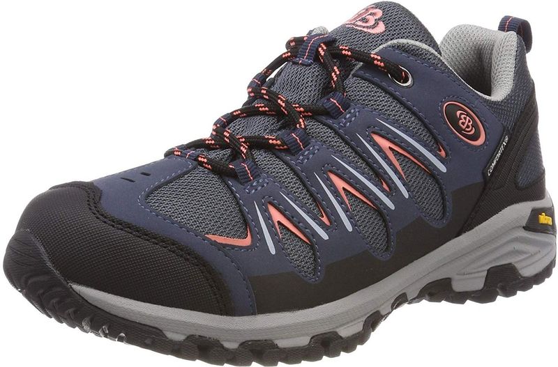 Brütting Expedition wandelschoenen voor dames, Blauw Marine Zwart Zalm Marine Zwart Zalm, 42 EU