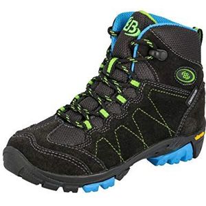 Brütting Wandelschoen Bergen High Suède Grijs/lime Maat 33