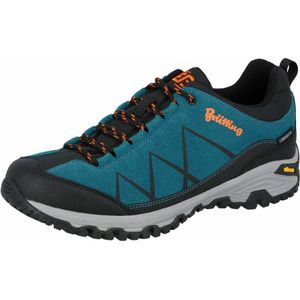 Bruetting - Kansas - Uniseks Halfhoge Wandelschoenen - Petrol/Zwart/Oranje - Synthetisch