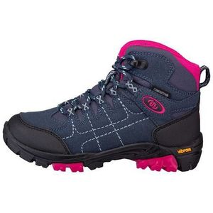 Brütting Mount Shasta Kids Hi Loopschoenen voor meisjes, marineblauw/roze/turquoise, 35 EU, marineblauw/roze/turquoise