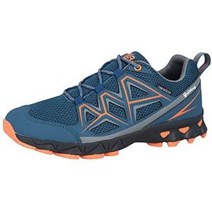 Brütting Power Dames Trail-hardloopschoenen, Petrol/grijs/oranje, 46 EU