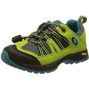 Brütting Ohio Low Trekking- en wandelschoenen voor kinderen, uniseks, Lemon grijs blauw, 27 EU