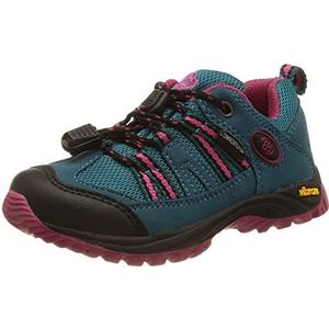 Brütting Ohio Low Trekking- en wandelschoenen voor kinderen, uniseks, turquoise roze, 26 EU