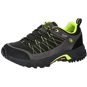 Brütting Unisex Mount Egmont trailschoenen, zwart/grijs/citroen, 40 EU, Zwart grijs citroen