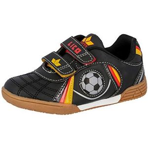 Lico Nikos V Uniseks, kinderen Multisport indoorschoenen, Zwart/rood/goud, 33 EU