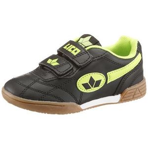 LICO Bernie V Zaalsportschoen uniseks-kind, Zwart / limoen, 25 EU