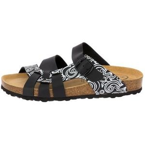 Gezondheidsslippers - Zwart - Synthetisch - Gespsluiting