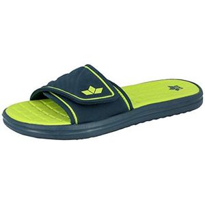 Lico BARRACUDA V Uniseks volwassenen Badschoenen, Marineblauw/limoen, 36 EU
