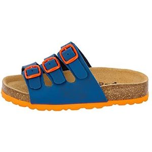 LICO BIOLINE KIDS uniseks-kind Instapschoenen , Marineblauw / oranje, 43 EU
