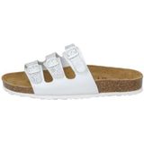 Lico BIOLINE FLOWER Dames Instapschoenen, Wit/zilver, 37 EU