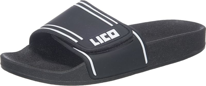 Lico Bad sauna slipper Klitband art 5597 - Zwart