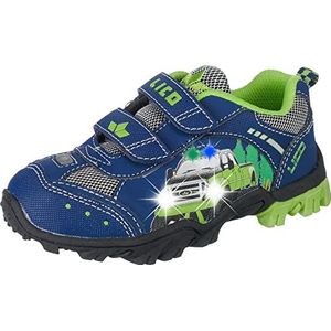 Lico Monstertruck V Blink, lage sneakers voor jongens, Navy Lemon Marine Lemon